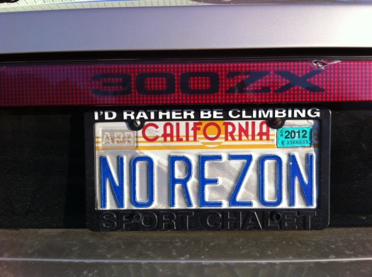 Daily Datsun Zpotted - NoRezon 300zx License Plate